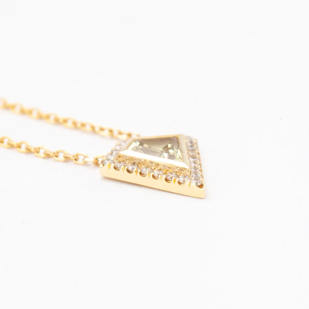 0.70 ct Yellow Grande Mosaic Shape Necklace