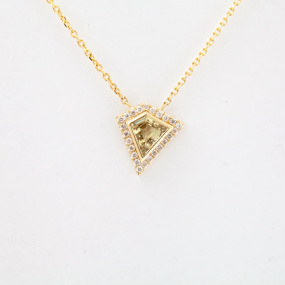 0.70 ct Yellow Grande Mosaic Shape Necklace