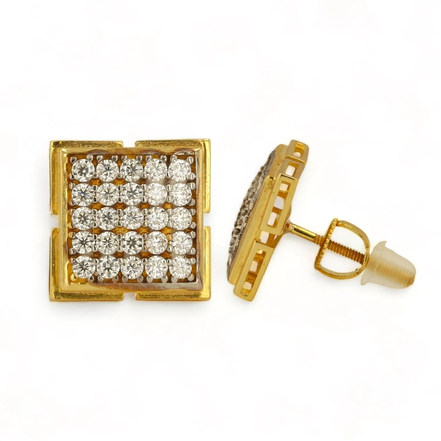 10K Yellow Gold Moissanite Earring - 224993