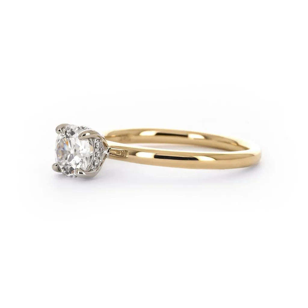 1.15ctw Round Lab-Grown Diamond Engagement Ring, Signature Solitaire - 14K Yellow Gold