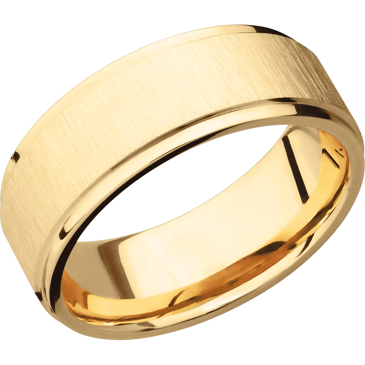 14K Yellow Gold with Crosssatin , Polish Finish