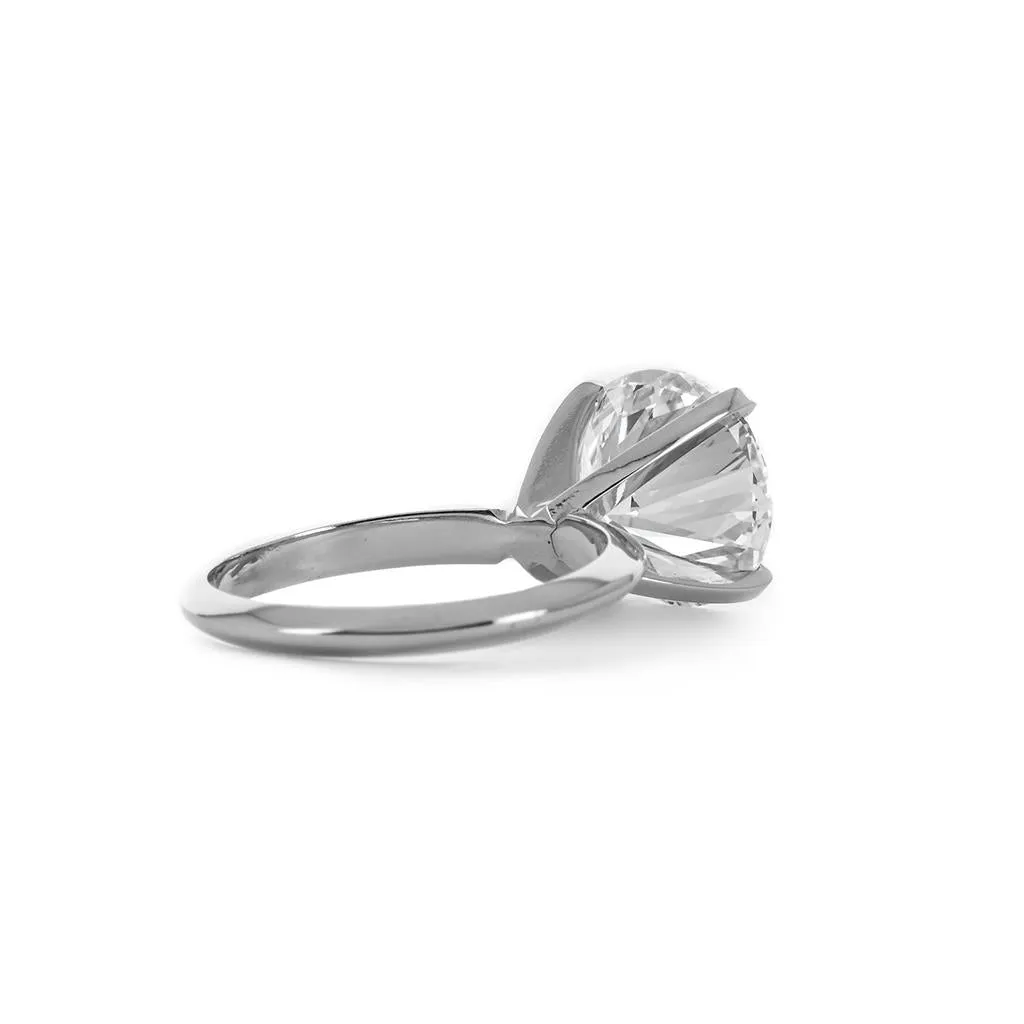 4.21tw Round Diamond Engagement Ring