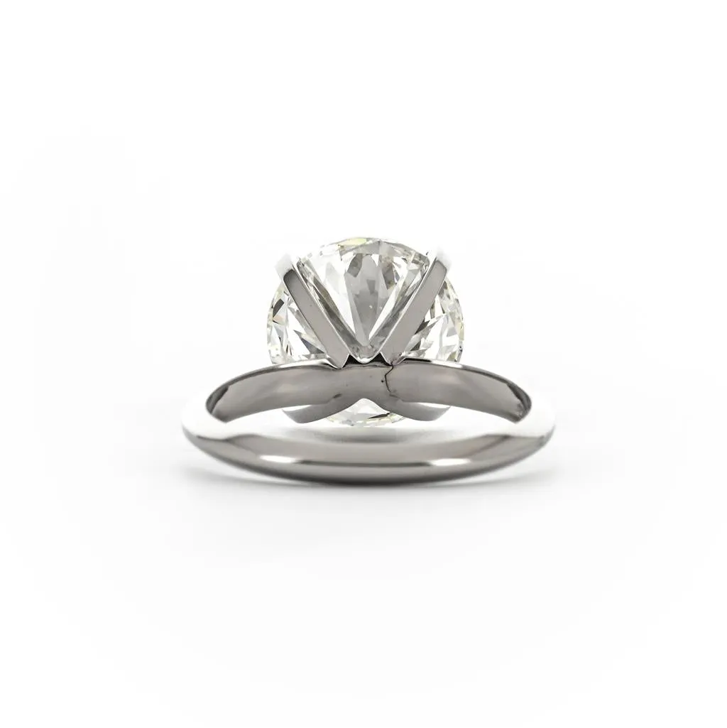 4.21tw Round Diamond Engagement Ring