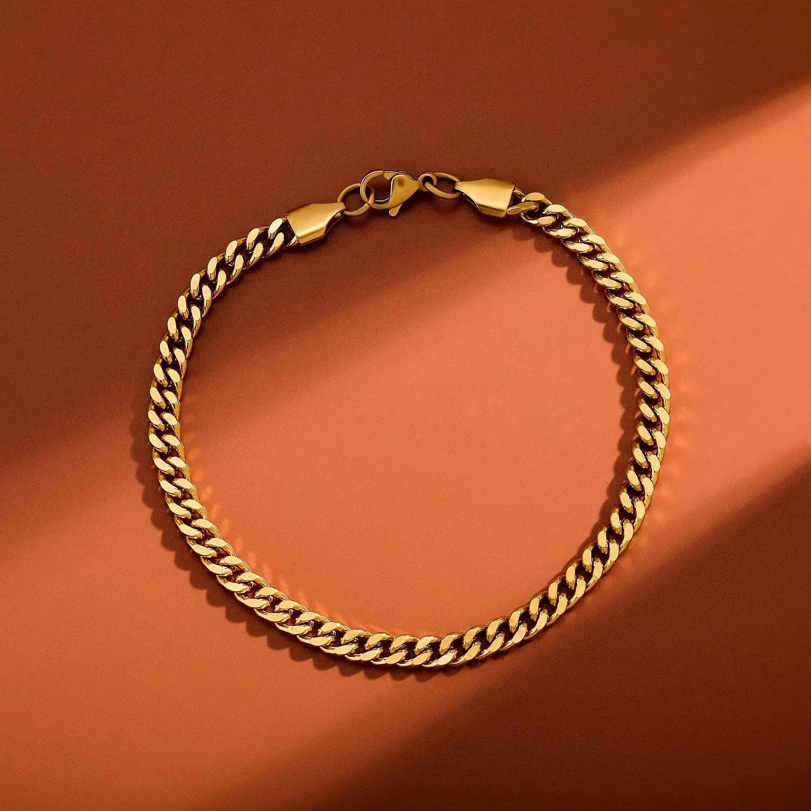 4mm Miami Cuban Bracelet in Yellow Gold