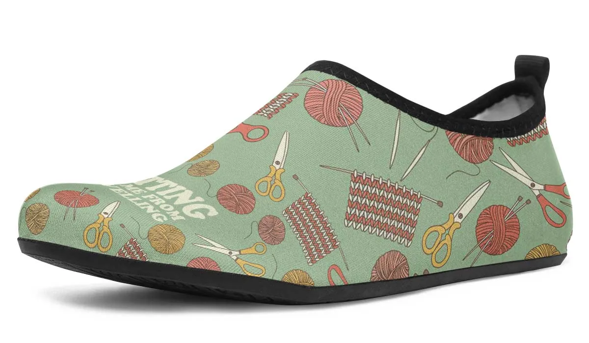 Adorable Unravelling Aqua Barefoot Shoes