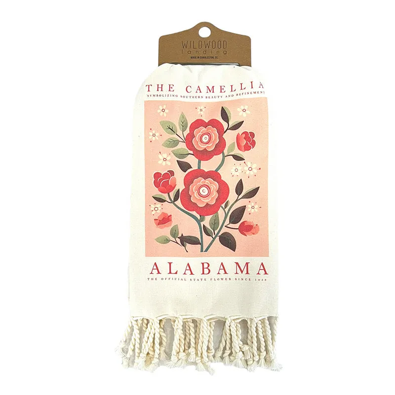 Alabama Floral Dish Towel