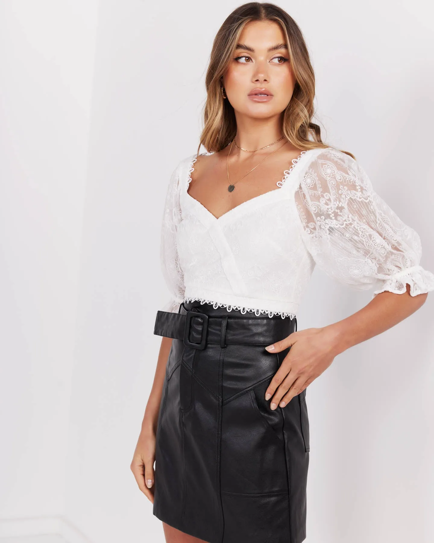 Alina Top-White