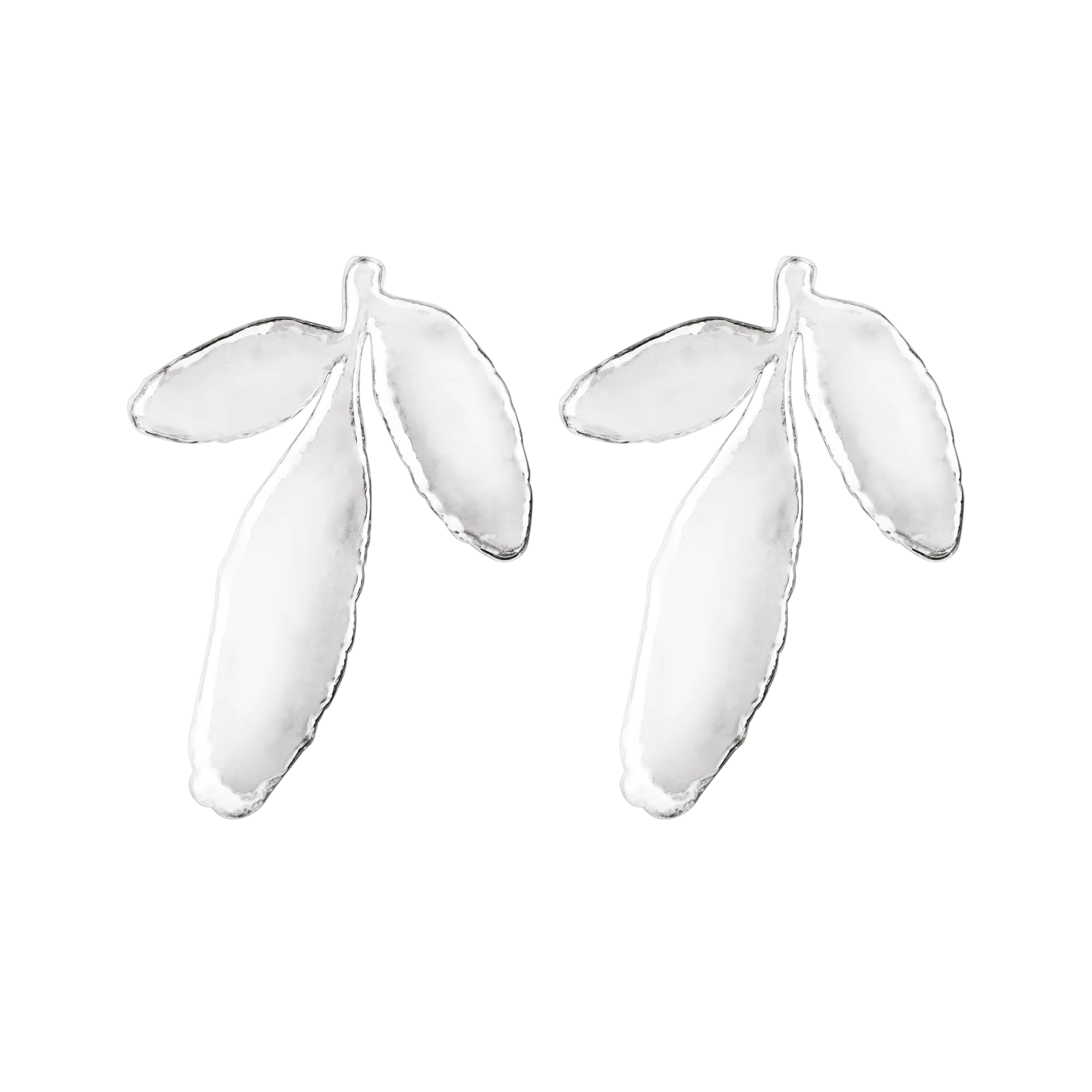 ALMA White Gold Plated Earrings