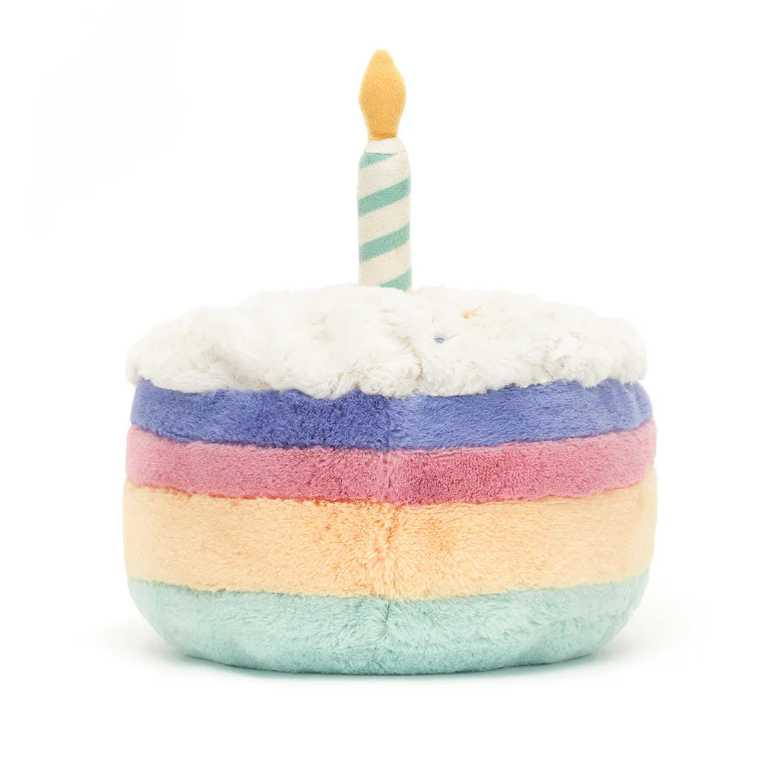 Amuseable Rainbow Birthday Cake