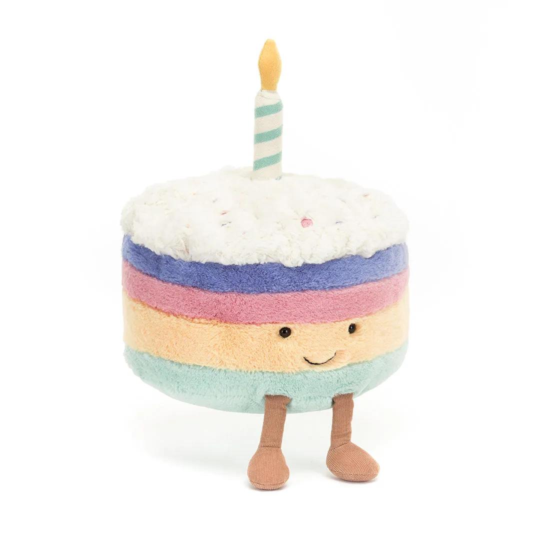 Amuseable Rainbow Birthday Cake