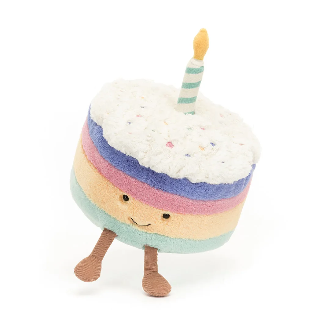 Amuseable Rainbow Birthday Cake