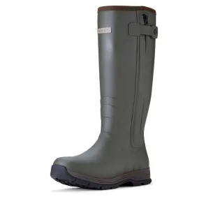 Ariat Men's Burford Insulated Zip Rubber Wellington Boot Olive