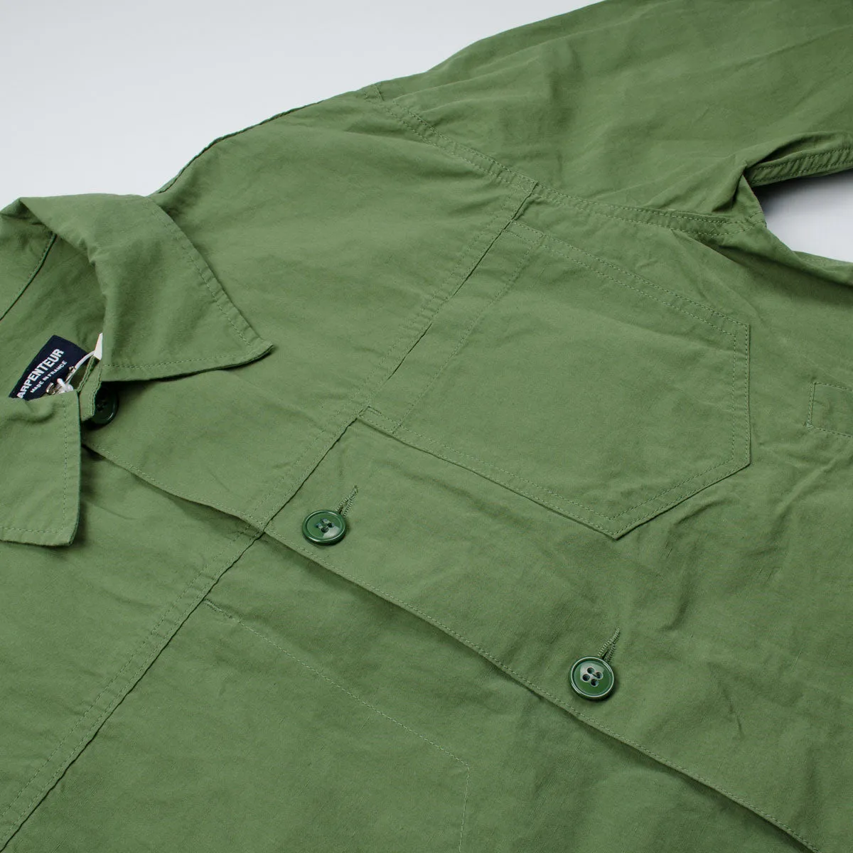 Arpenteur - Eddie Cotton-Linen Slub Canvas Jacket - Green