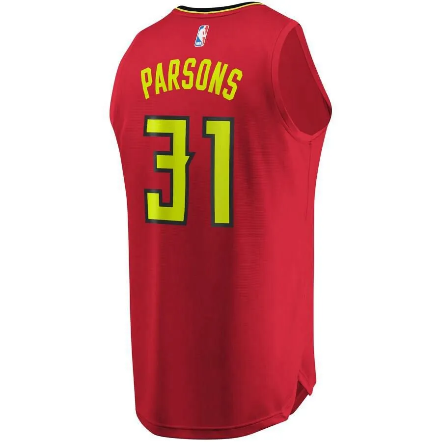 Atlanta Hawks Chandler Parsons Fanatics Branded Fast Break Player Statement Jersey Kids - Red | Ireland O2681K2