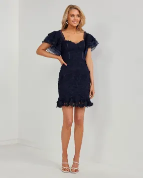 Beata Dress-Navy