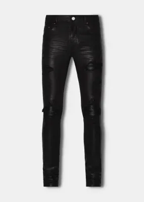 Black Coated MX1 Jeans