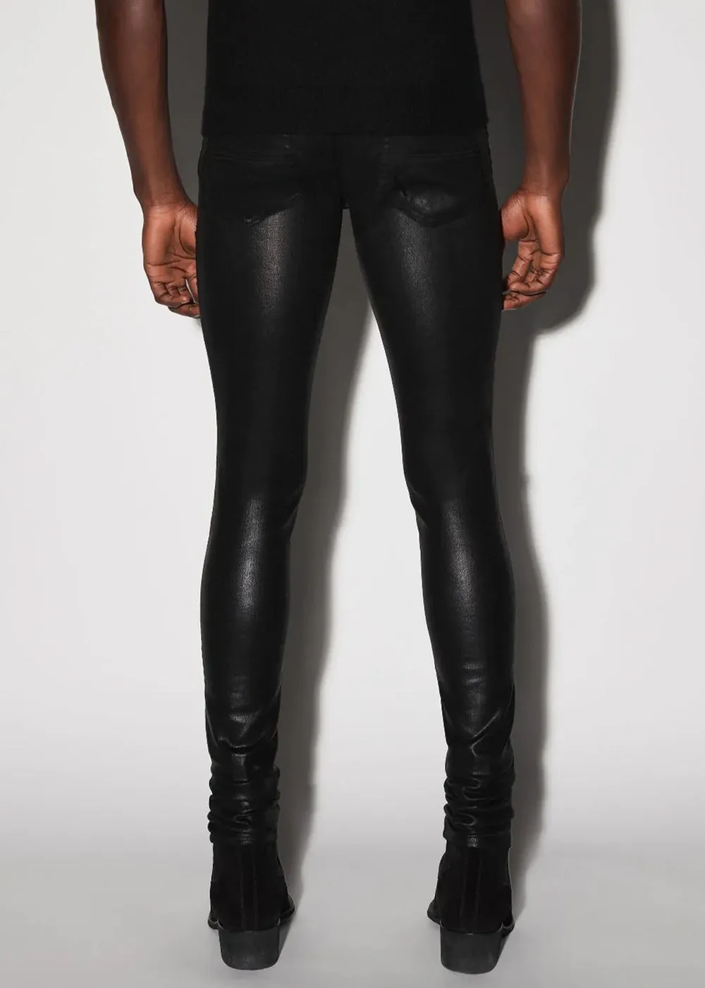 Black Coated MX1 Jeans