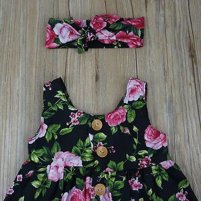 Black Floral Delilah Dress