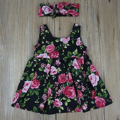 Black Floral Delilah Dress