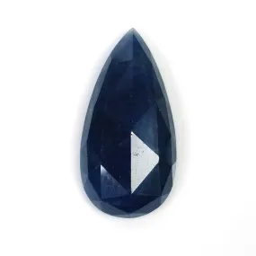 BLUE SAPPHIRE Gemstone Checker Cut : 26.00cts Natural Untreated Unheated Sapphire Pear Shape 30*15mm (With Video)