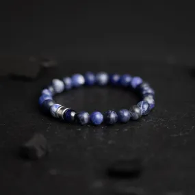 Bracelet with 8mm Blue Sodalite stones