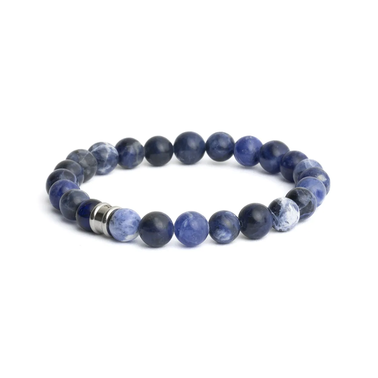 Bracelet with 8mm Blue Sodalite stones