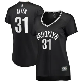 Brooklyn Nets Jarrett Allen Fanatics Branded Fast Break Player Icon Jersey Womens - Black | Ireland Z0888D9