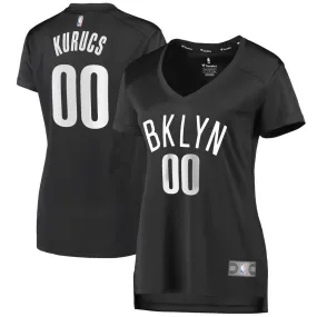 Brooklyn Nets Rodions Kurucs Fanatics Branded Fast Break Player Statement Jersey Womens - Dark Grey | Ireland P8492Z5