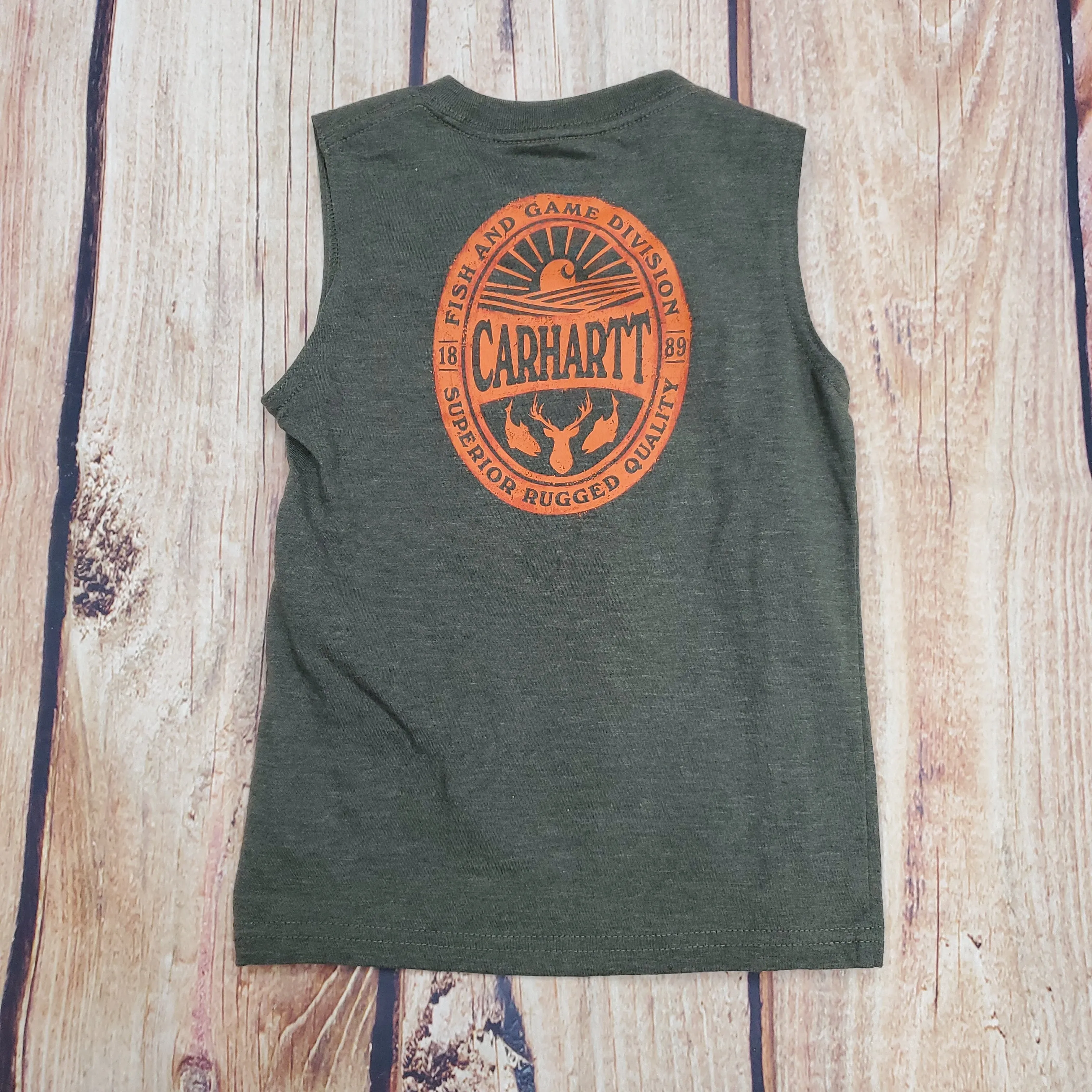 Carhartt Fish & Game Olive Green Tank