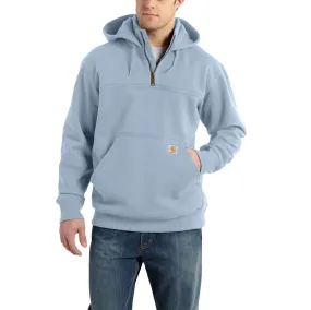 'Carhartt' Men's Rain Defender Loose Fit Heavyweight 1/4 Zip Hoodie - Neptune