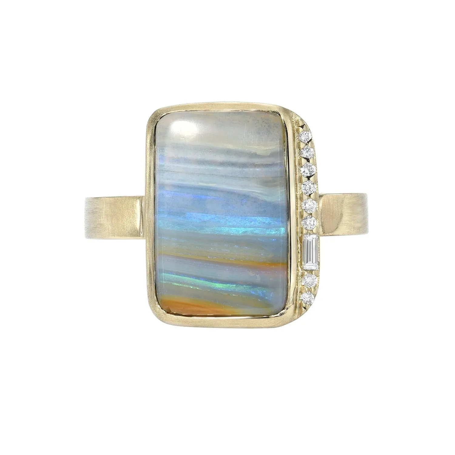 Chantilly Skies Australian Opal Ring