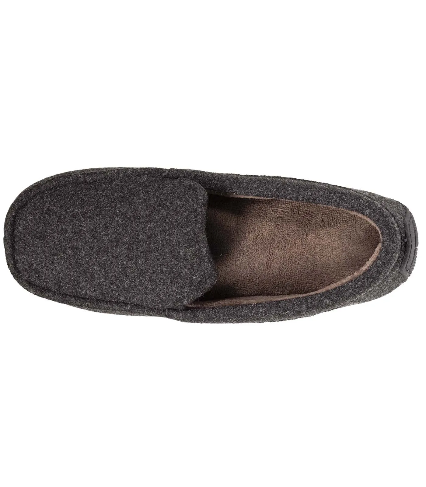 Chaussons mocassins Homme feutrine Gris Chiné