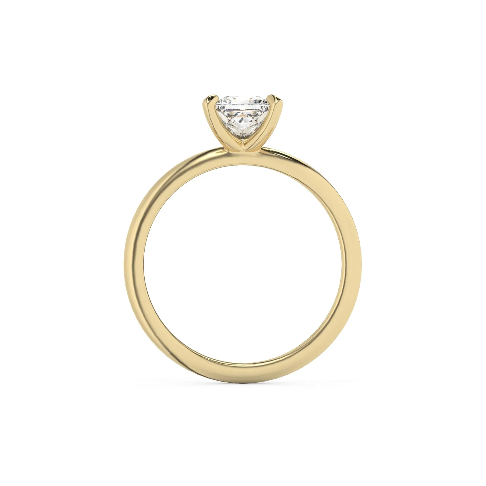 Classic Princess Cut Solitaire Engagement Ring