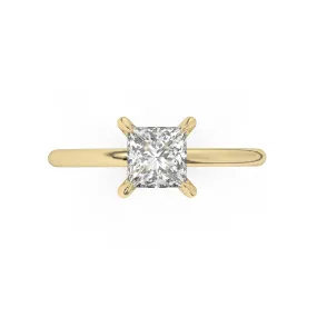 Classic Princess Cut Solitaire Engagement Ring