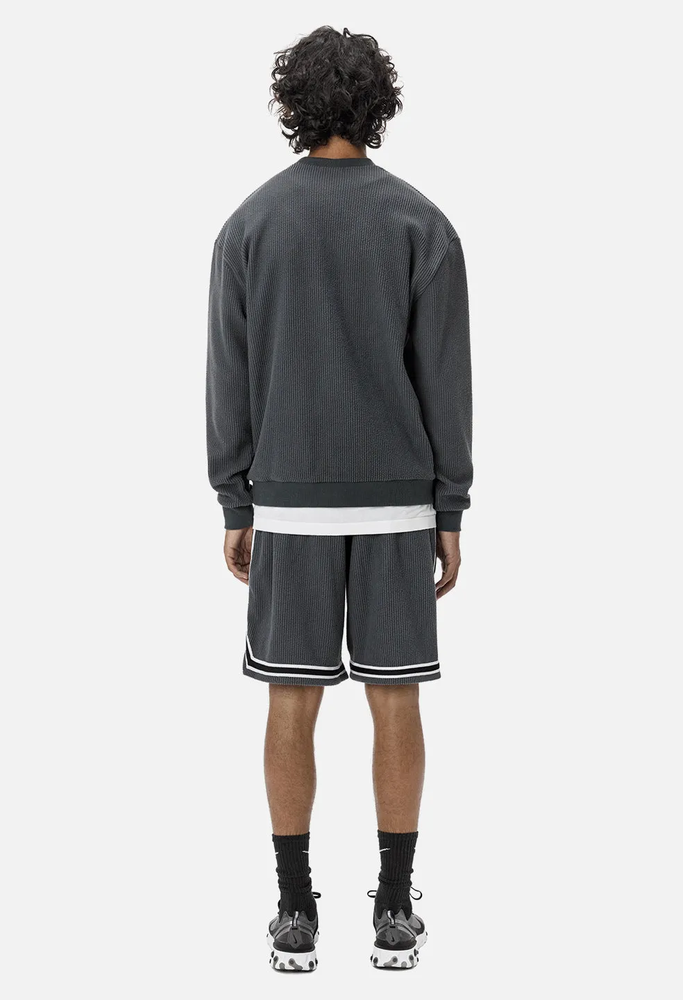 Corduroy Basketball Shorts / Charcoal