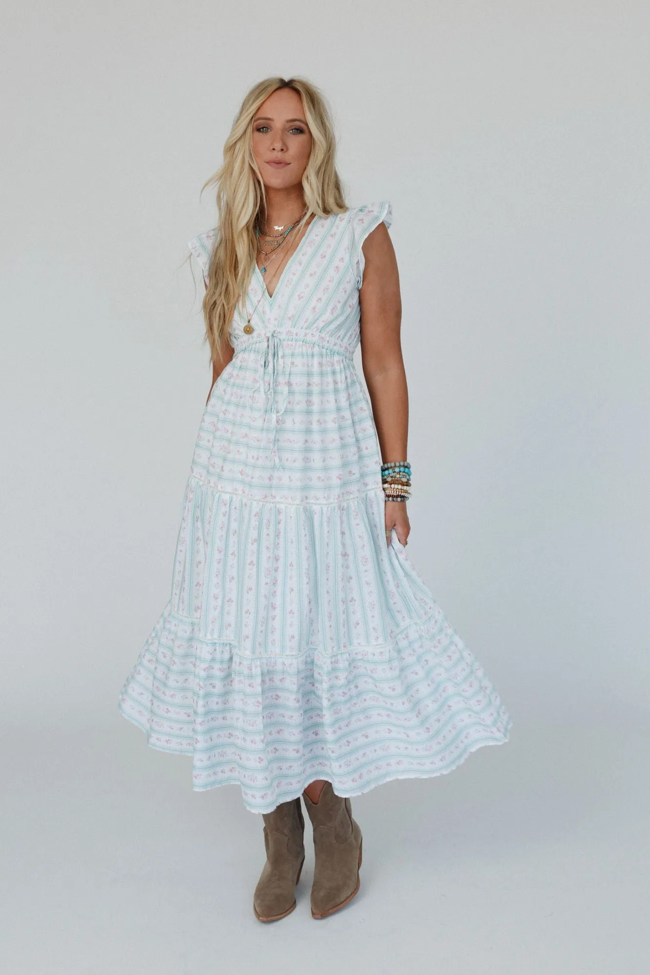 Country Darling Dress - Green