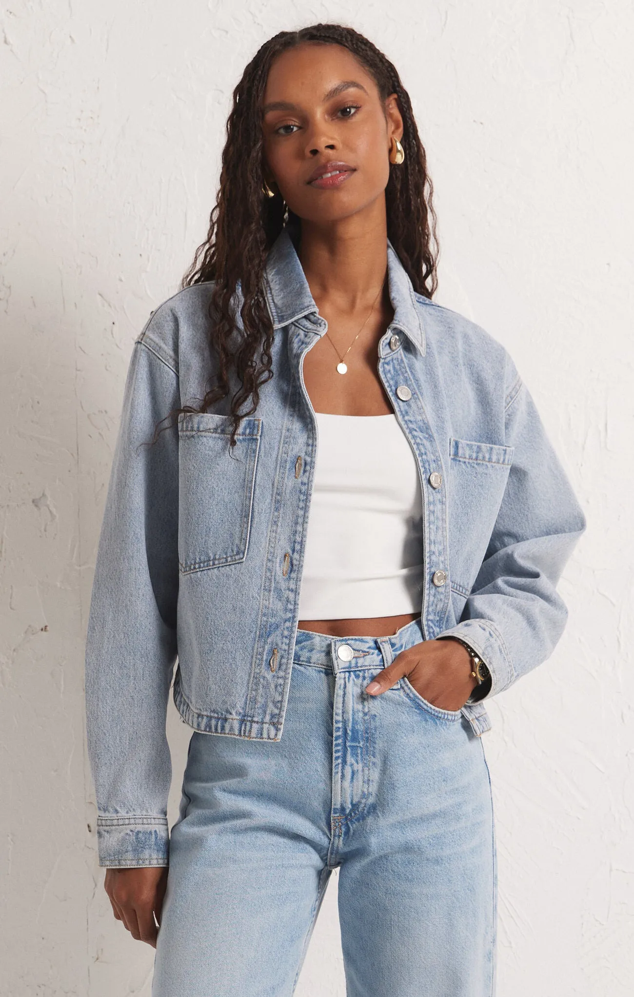 Cropped Denim Jacket