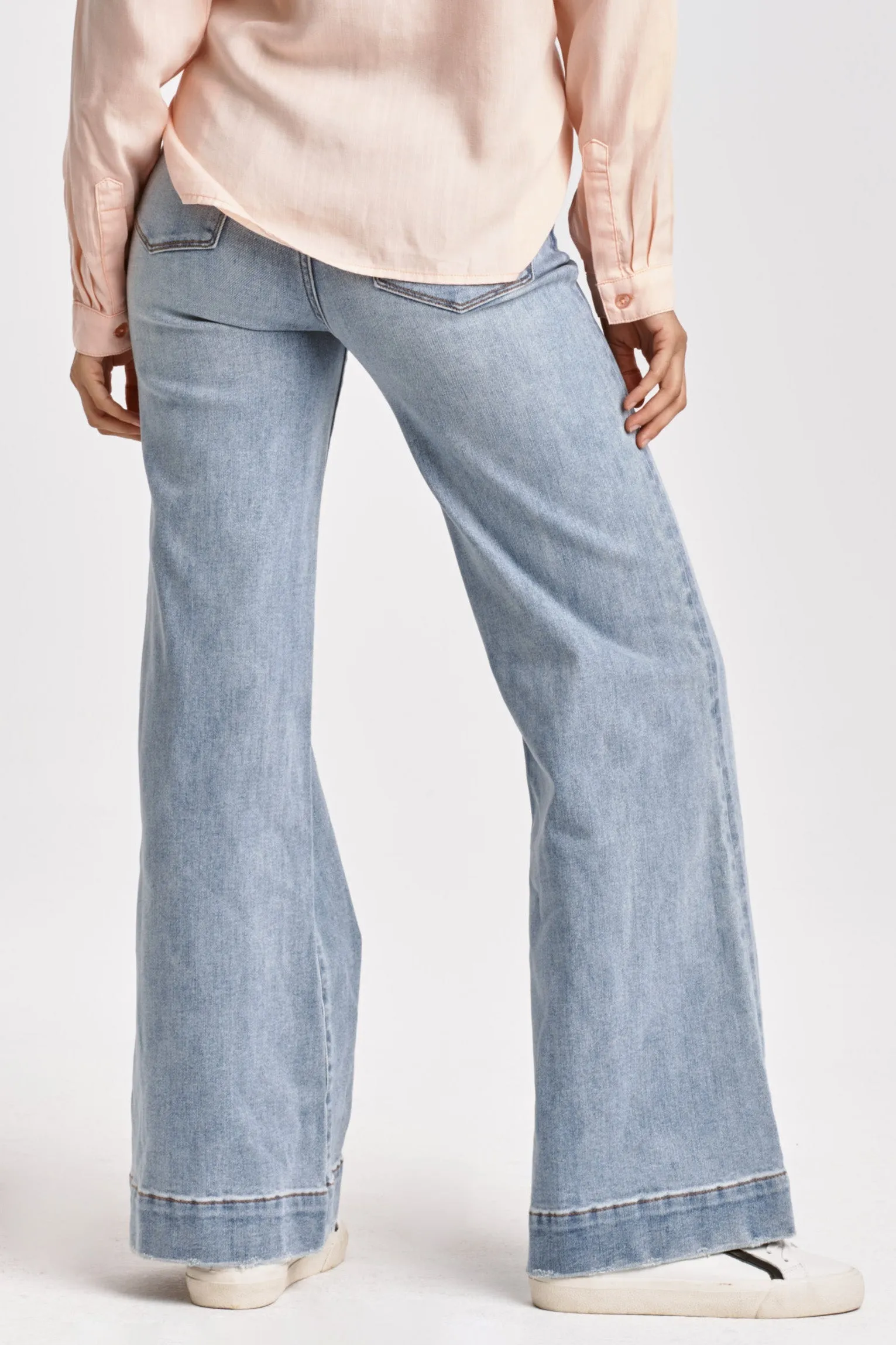 Dear John Fiona Mid Rise Wide Leg Jeans - Montilla