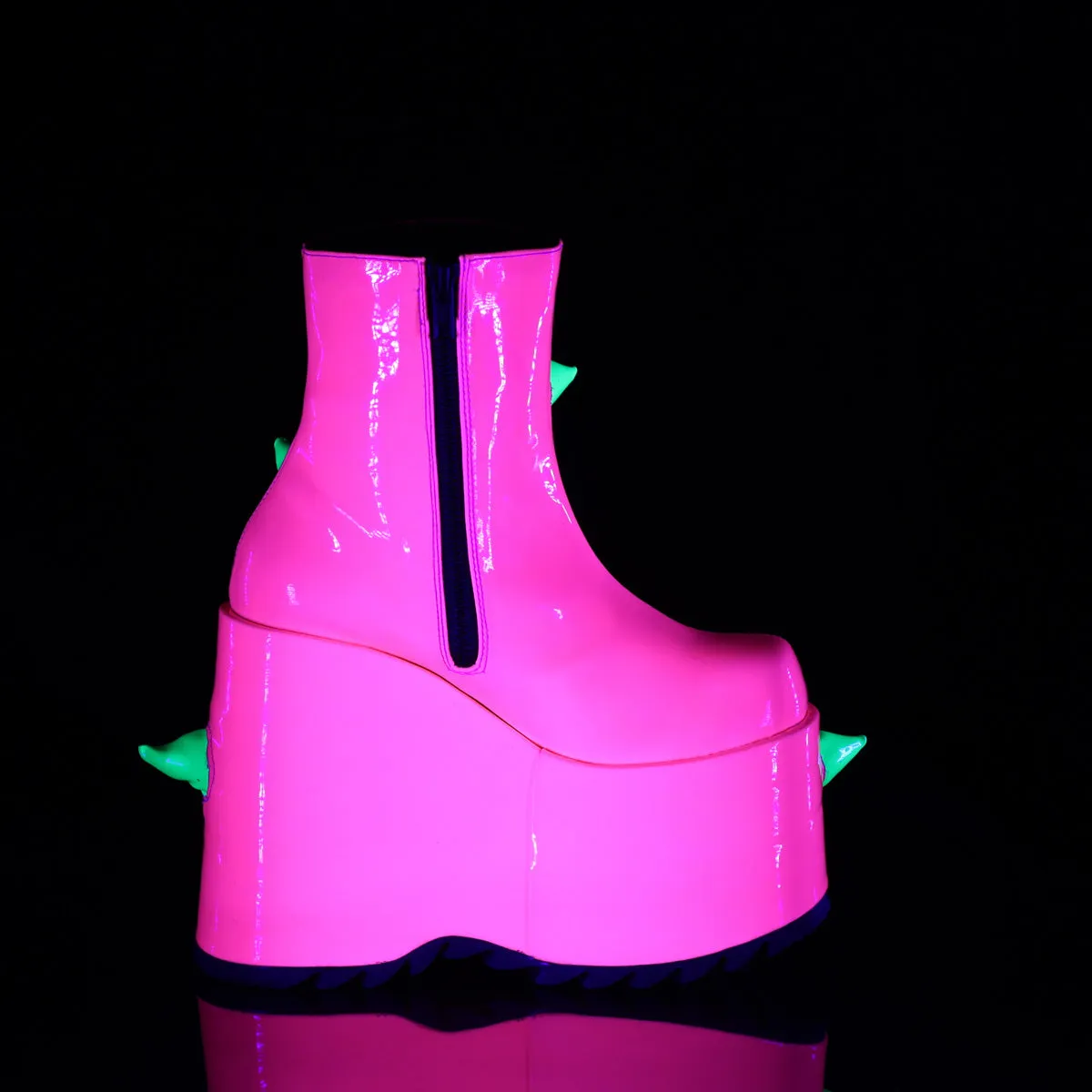 Demonia Slay-77-Neon Pink-Size 7-Clearance