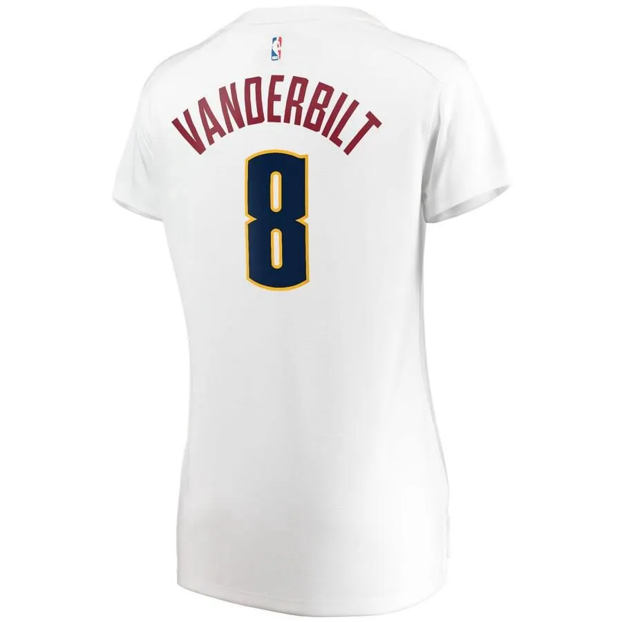 Denver Nuggets Jarred Vanderbilt Fanatics Branded Fast Break Player Association Jersey Womens - White | Ireland P2501K2