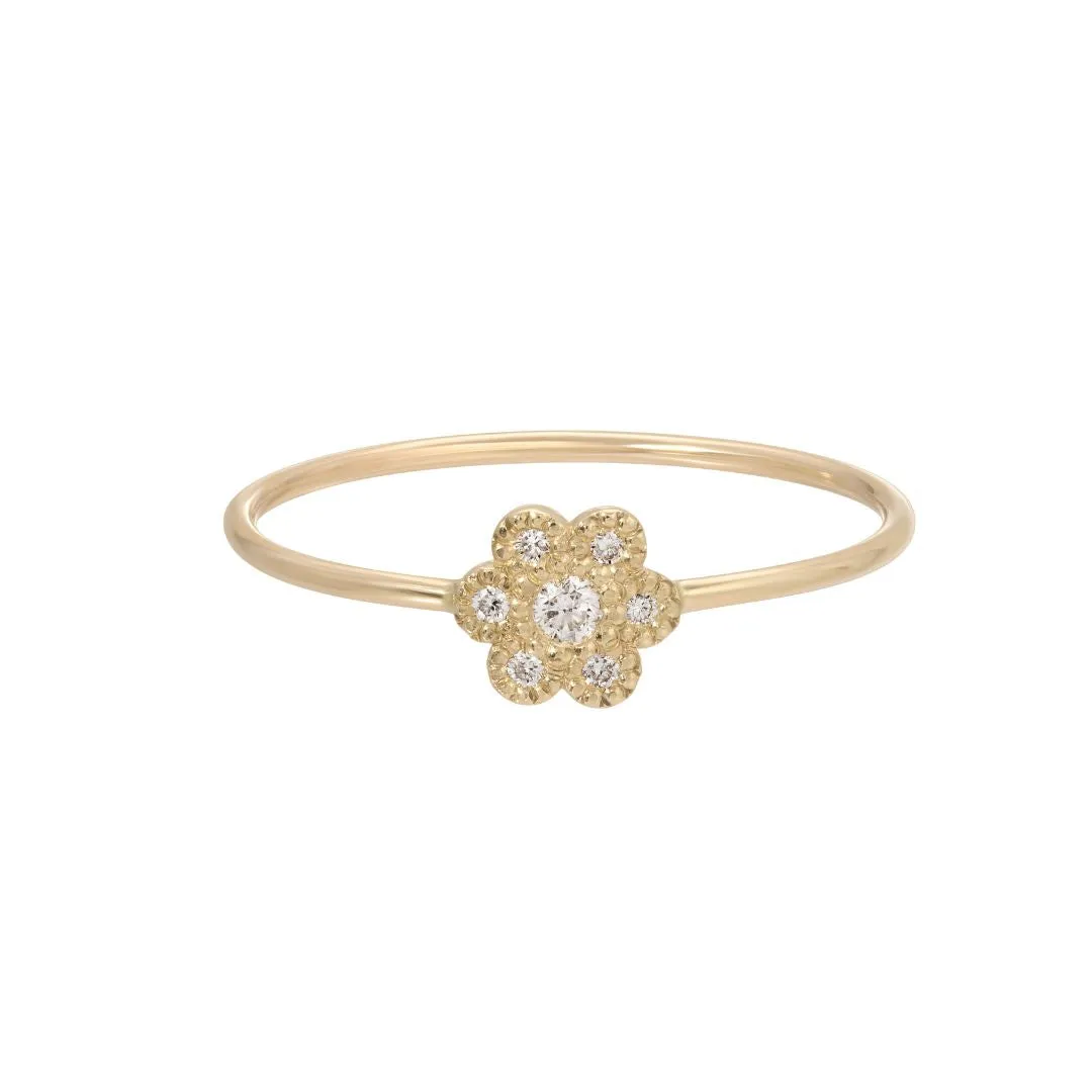 Diamond Daisy Whisper Ring