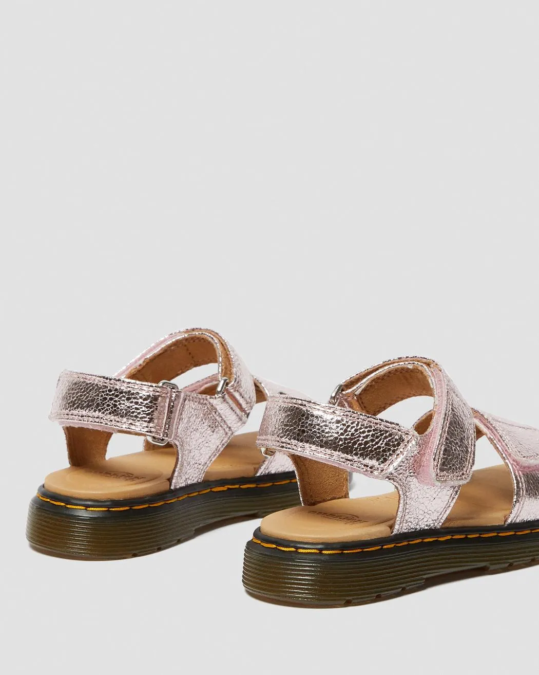 Dr Martens - kids Romi Pink Metallic Leather