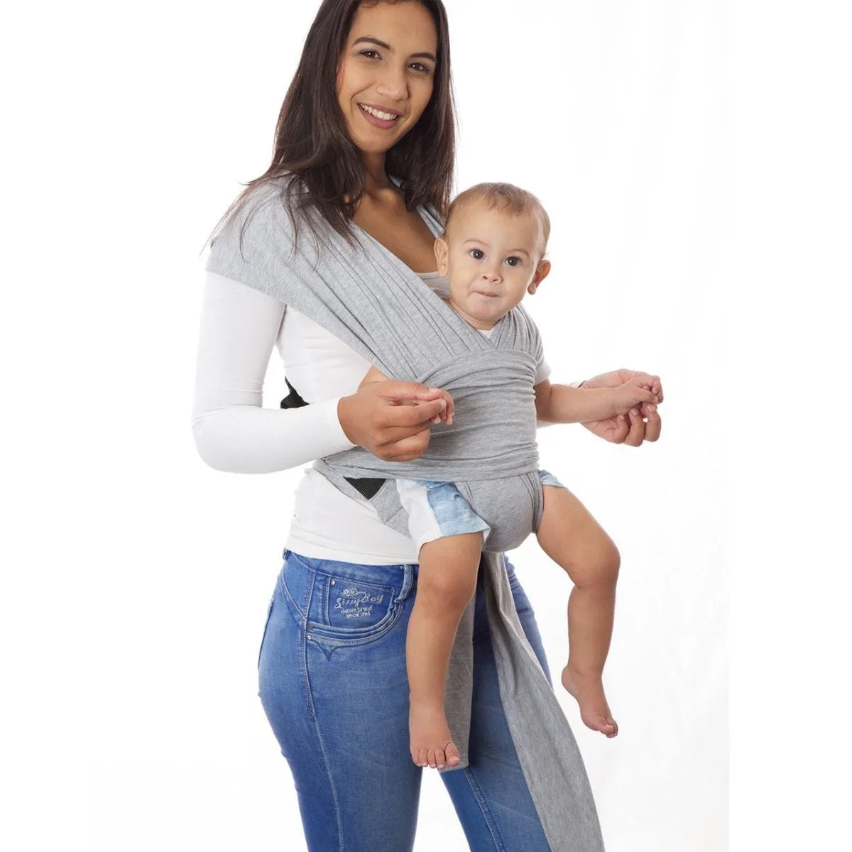 Dreamgenii Snuggleroo Baby Carrier - Light Grey