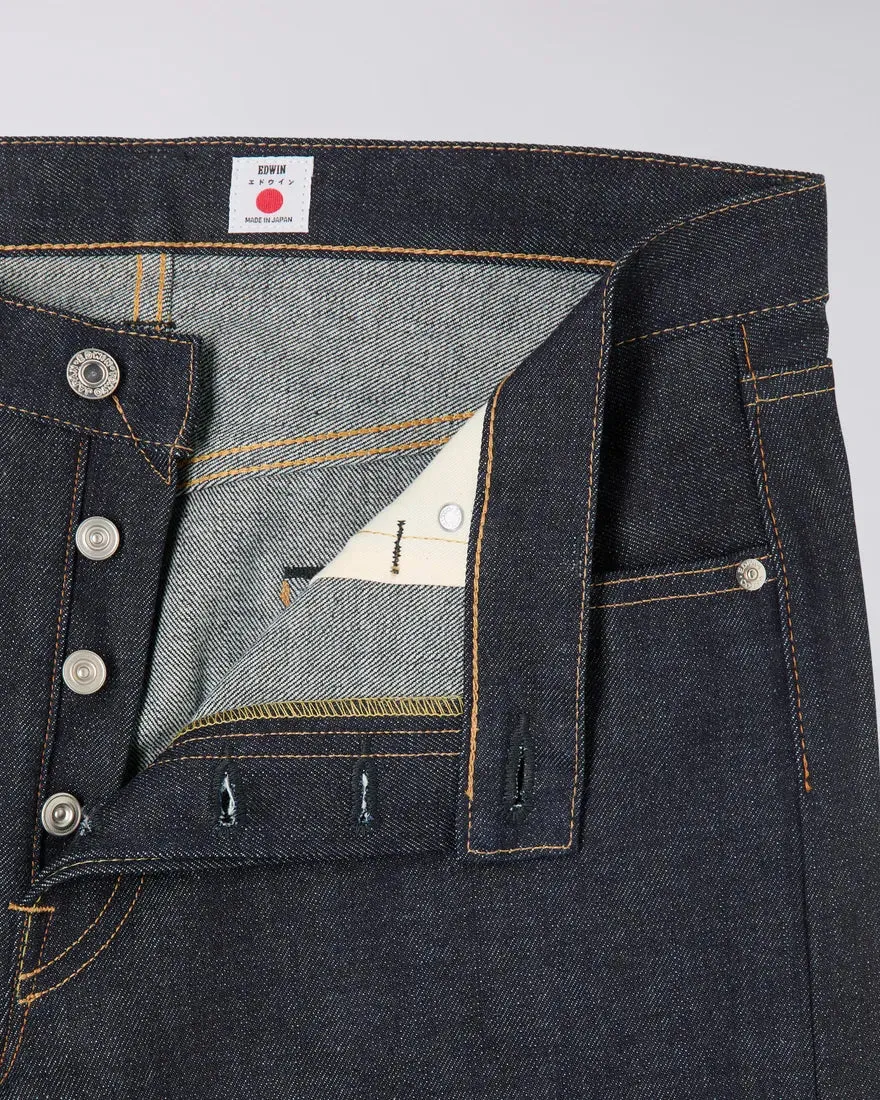 EDWIN Regular Tapered Blue Unwashed Made in Japan