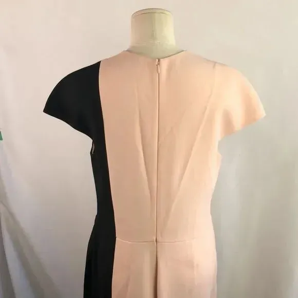 Fendi Pink Black Color Block Dress