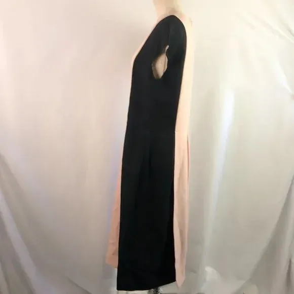 Fendi Pink Black Color Block Dress