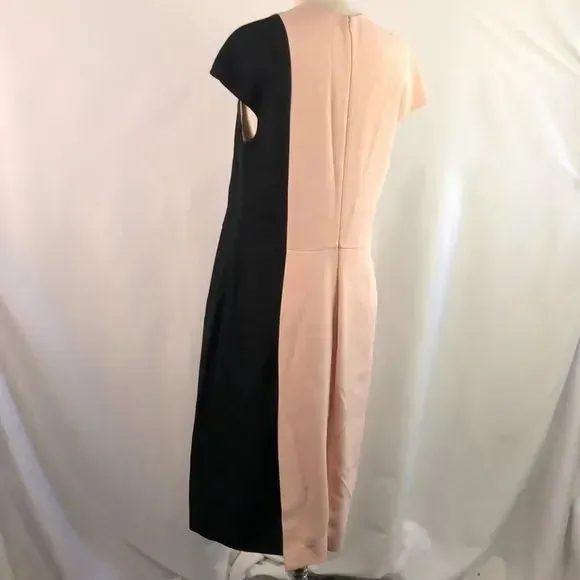 Fendi Pink Black Color Block Dress