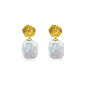 Freshwater Baroque Pearl Earrings WE00577