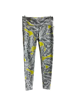 Grey & Yellow Athletic Leggings Alo, Size Xs