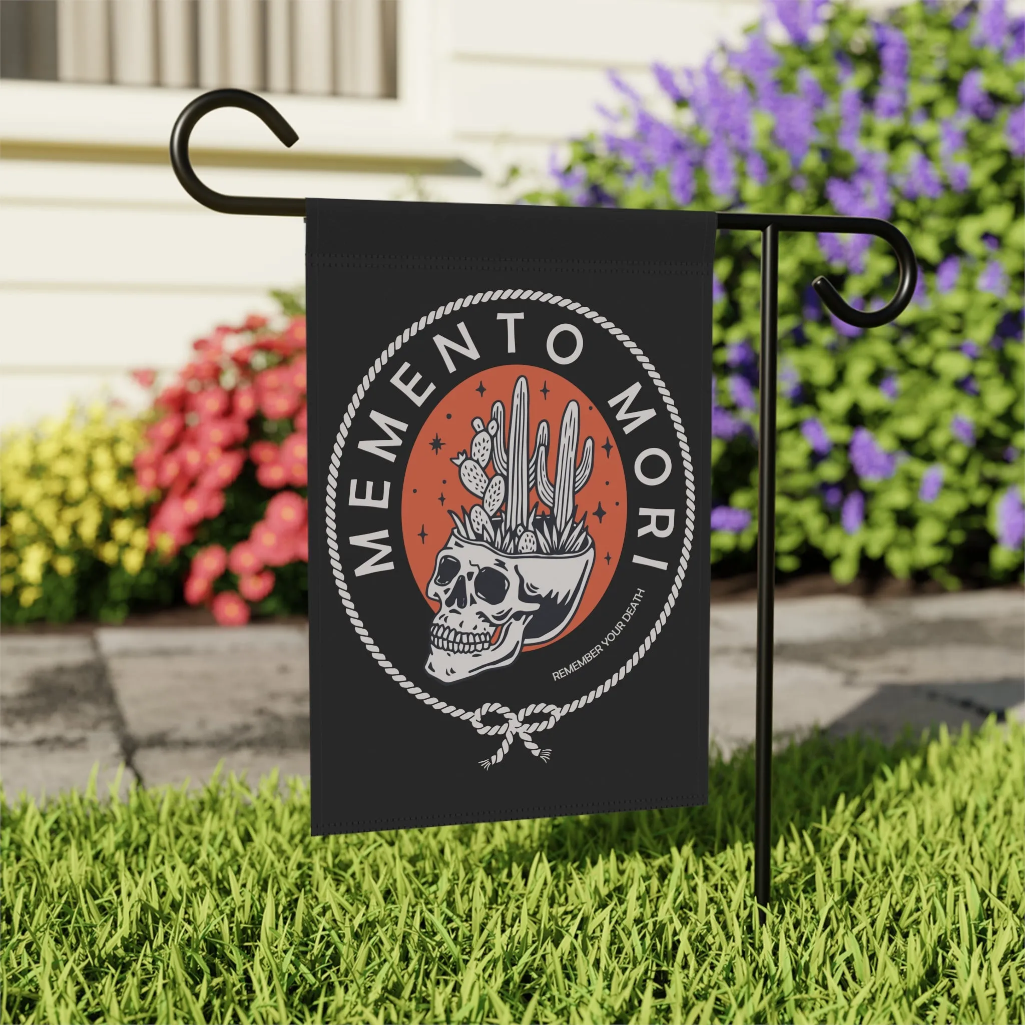 Halloween Catholic Garden Flag